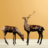 Brass Showpiece Big Deer Pair Statue 23.68kg